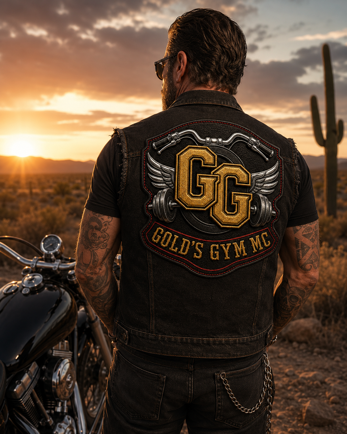 Denim Vest Back Patch
