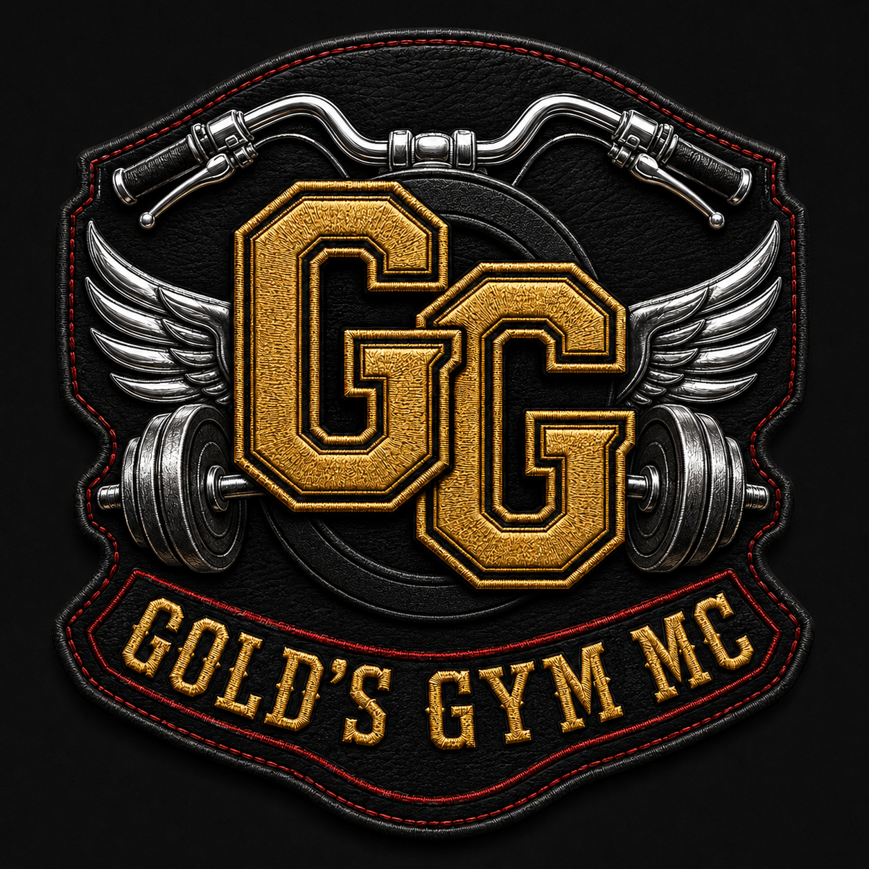 Gold's Gym MC patch logo